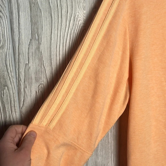 Adidas Orange 1/4 zip Size Large - Picture 2 of 4